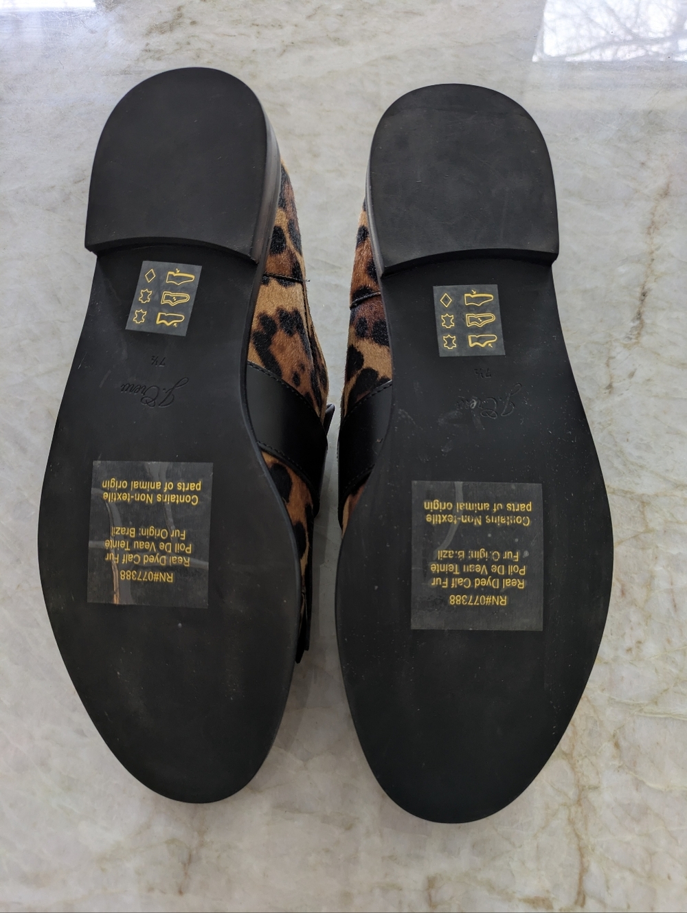 NEW J. Crew Leopard Print Real Calf Hair Loafers ~ Sz 7.5 - Picture 4 of 7